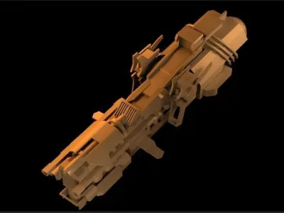 space-fighter gun 3D model