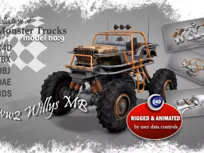 Monster Truck 9 3D model