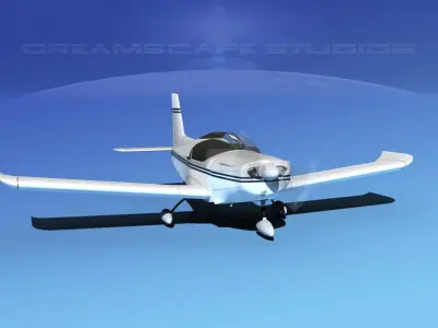 Zlin Z 242 V08 3D model