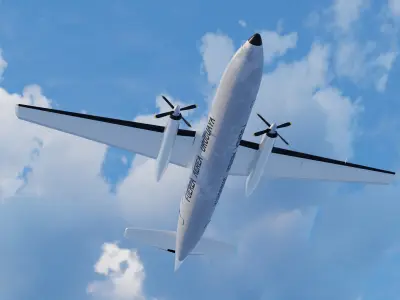 Fairchild Hiller -227D 3D model