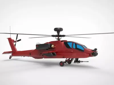 AH-64 Apache RED 3D model