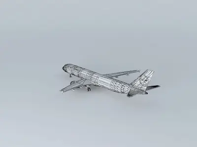 AirAtlanticOcean Airbus A321 with interior Free 3D model