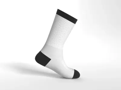 Long Sport Sock PBR 3D model