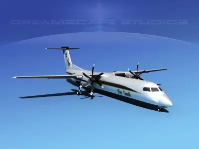 Dehaviland DHC-8 400 Air South 3D model