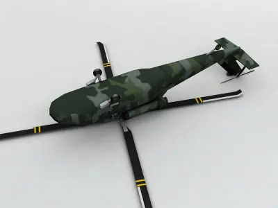 UH 60 Blackhawk Helicopter -1 Low-poly 3D model