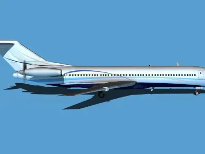 Boeing 7X7-2 Jet Fan V207 3D model