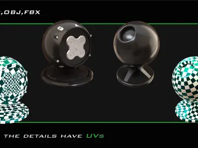 25 Shader Ball Pack 3D model