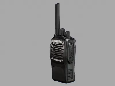 BF 88 Radio Low-poly 3D model