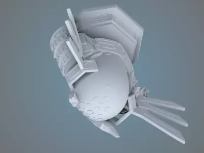 Sci-Fi Mechanical Owl Sculpture PM-24 3D print model