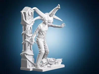 Vecna Clock Diorama 3D print model