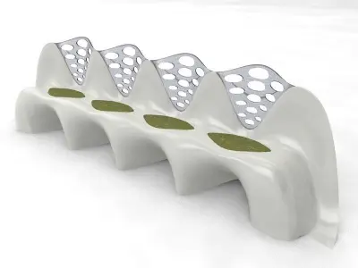 bench design of 3D model