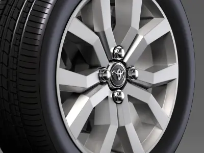 Toyota Tank wheel 2017 3D model