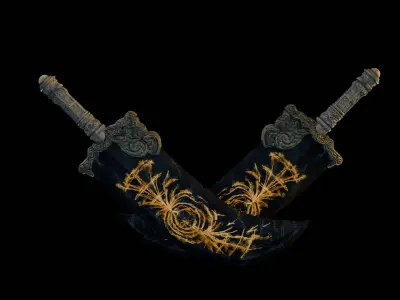 Radahn Starscourge Greatsword 3D model