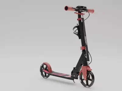 Electronic Bike Low-poly 3D model