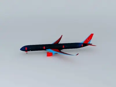 Trans-Continental Express Airbus A350-1000XWB Free 3D model