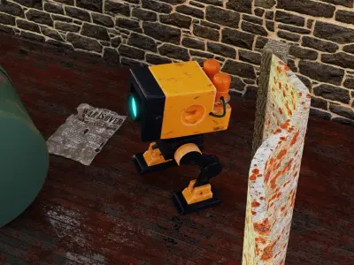 Simple Robot Free 3D model