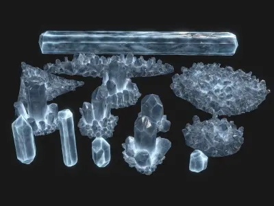 Crystal Props Collection 3D model
