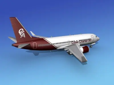 Boeing 737-700ER Cyber Air 3D model