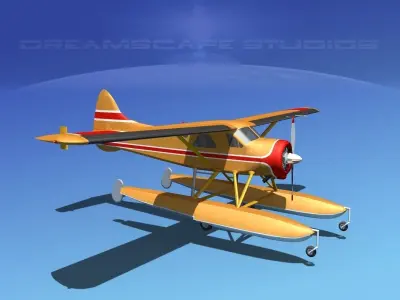 Dehavilland DHC-2 Beaver V14 3D model