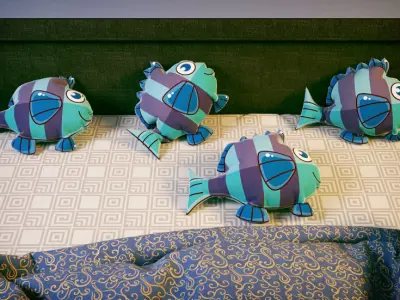 Fish Piilow 3D model