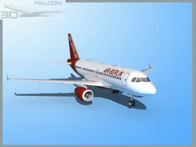 Falcon3D A319 Air Berlin 3D model
