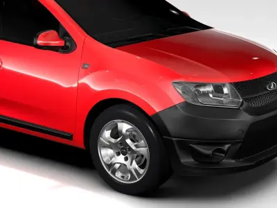 Lada Largus Furgon 2016 3D model