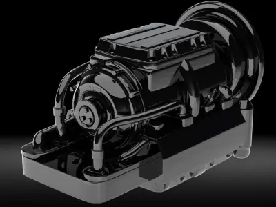Transmission VOITH DIWA 6 Free 3D model