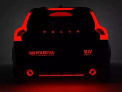 Volvo V60 Polestar car 3D model