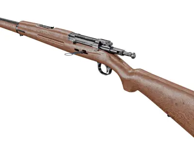  M1894 krag jorgsenson Rifle With Grenade Launcher Low-poly 3D model