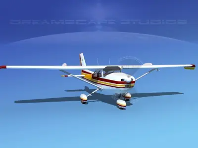 Cessna 172 Skyhawk STOL V03 3D model