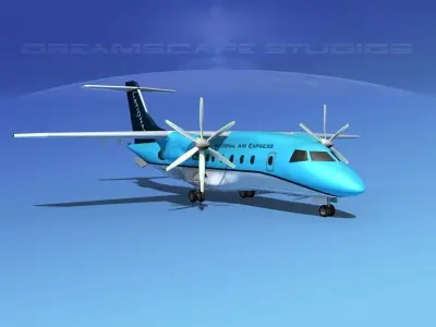 Dornier 328-130 National Air Express 3D model