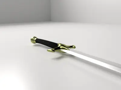 Scimitar sword 3D model