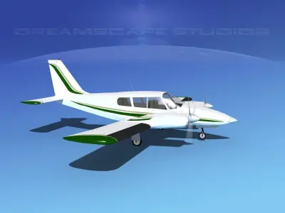 Piper PA-34 Seneca V03 3D model