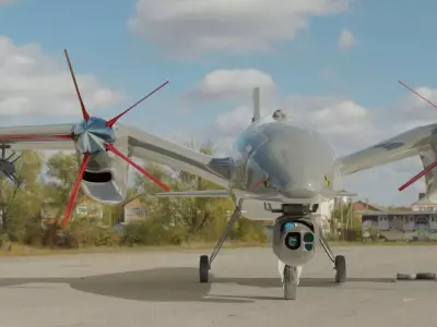 Akinci UAV Drone 3D model