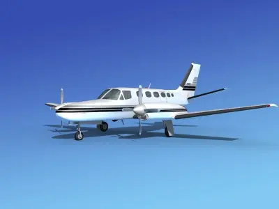 Cessna 441 Conquest II V12 3D model