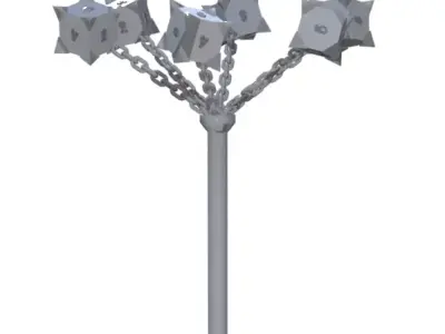 Flail 6D6 Free 3D model