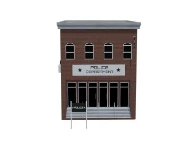 Police Department - Military Low-poly 3D model