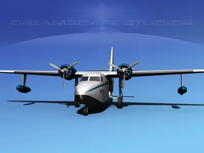 Grumman G-73 Mallard Ocean Intl 3D model