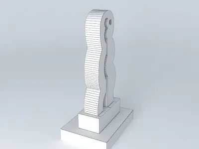 Sculpture welded Lovers Free 3D model