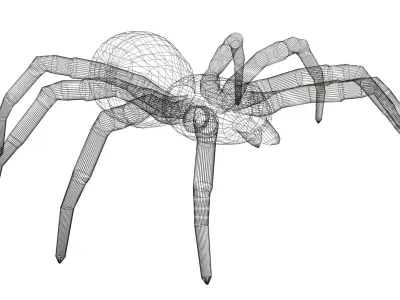 Low-Poly Spider RIGGED Free low-poly 3D model