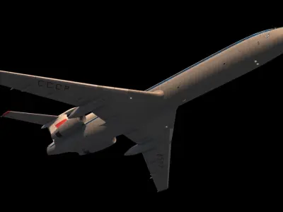 Tu-154 3D model