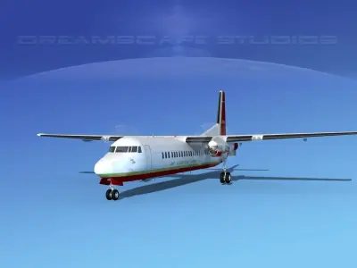 Fokker F-60 Air Charter America 3D model