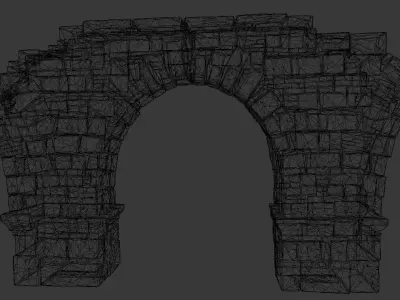 Rock Arch 3D Model Low-poly 3D model