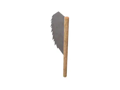 Fantasy Style Axe v1 001 Low-poly 3D model
