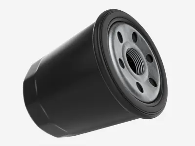 Oil filter 3D model