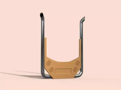 Truck Back Cab Plate 6 3D model