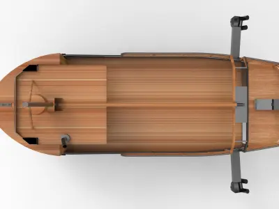 Fishing Ship Low-poly 3D model