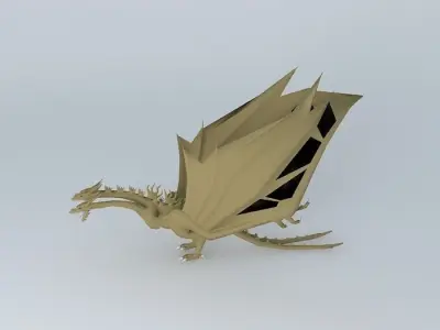 three dragon head Free 3D model