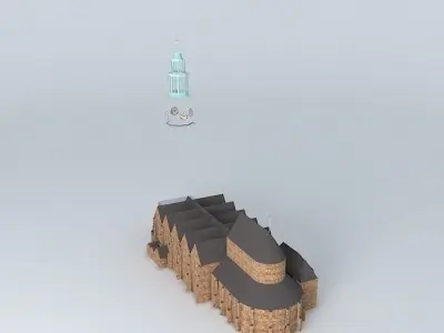 Martini Tower and Church Free 3D model