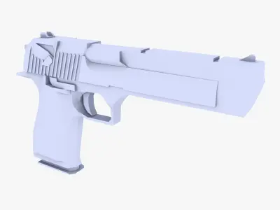 Desert Eagle low poly Low-poly 3D model